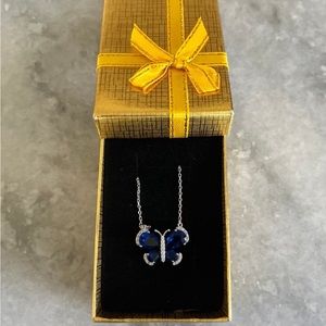 New! 333 & Co The Sapphire Butterfly necklace